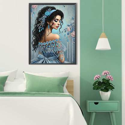Elegant And Luxurious Woman - Special Shaped Drill Diamond Painting 30*40CM