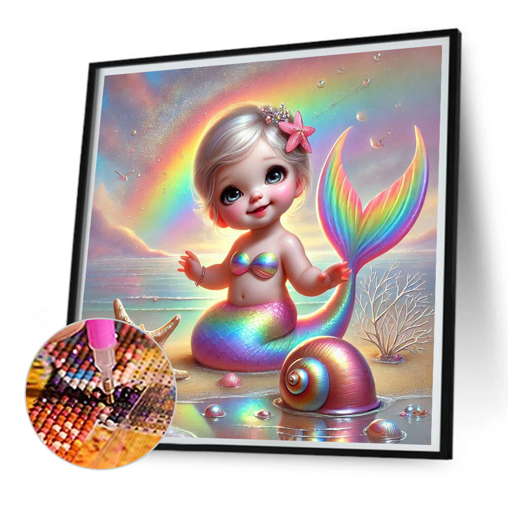 Mermaid - Full Square Drill Diamond Painting 30*30CM