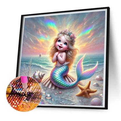 Mermaid - Full Square Drill Diamond Painting 30*30CM