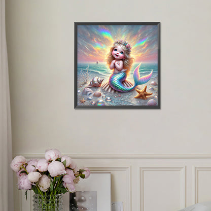 Mermaid - Full Square Drill Diamond Painting 30*30CM