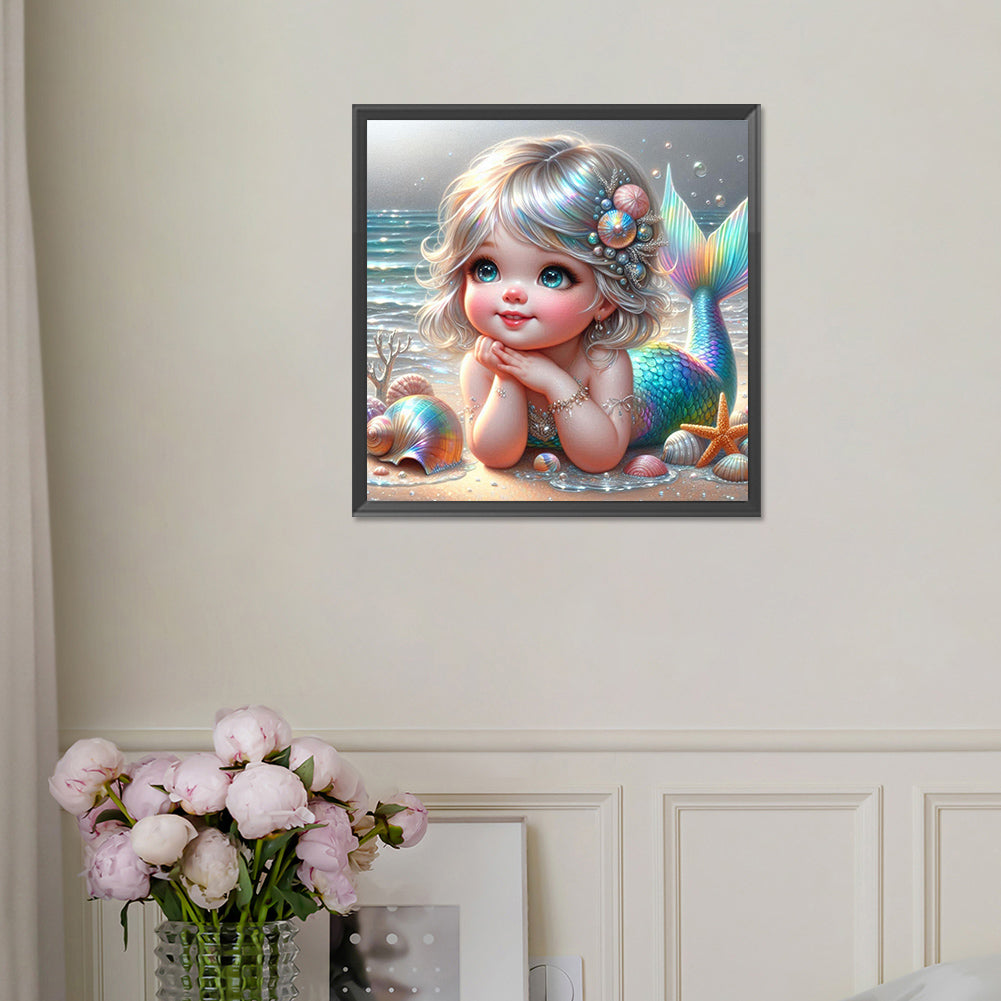 Mermaid - Full Square Drill Diamond Painting 30*30CM