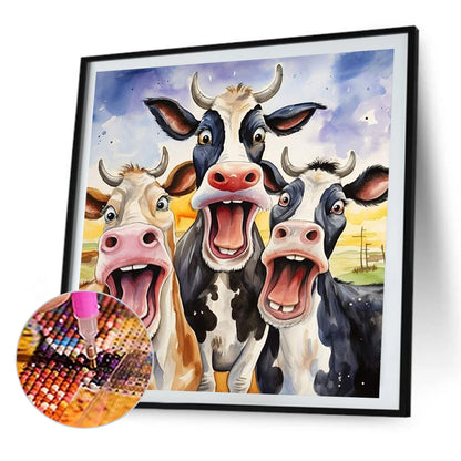 Cow - Full AB Square Drill Diamond Painting 45*45CM