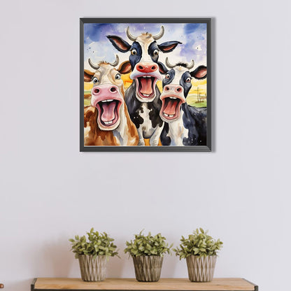 Cow - Full AB Square Drill Diamond Painting 45*45CM