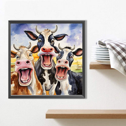 Cow - Full AB Square Drill Diamond Painting 45*45CM