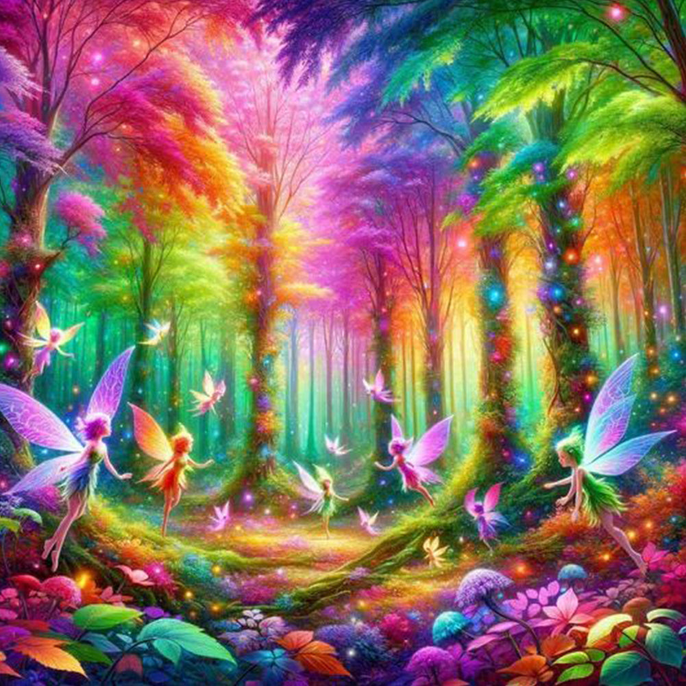 Mysterious Woods - Full Round Drill Diamond Painting 30*30CM