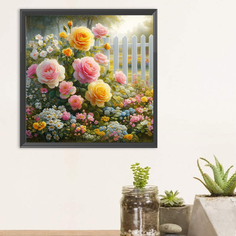 Garden Corner - Full Round Drill Diamond Painting 30*30CM