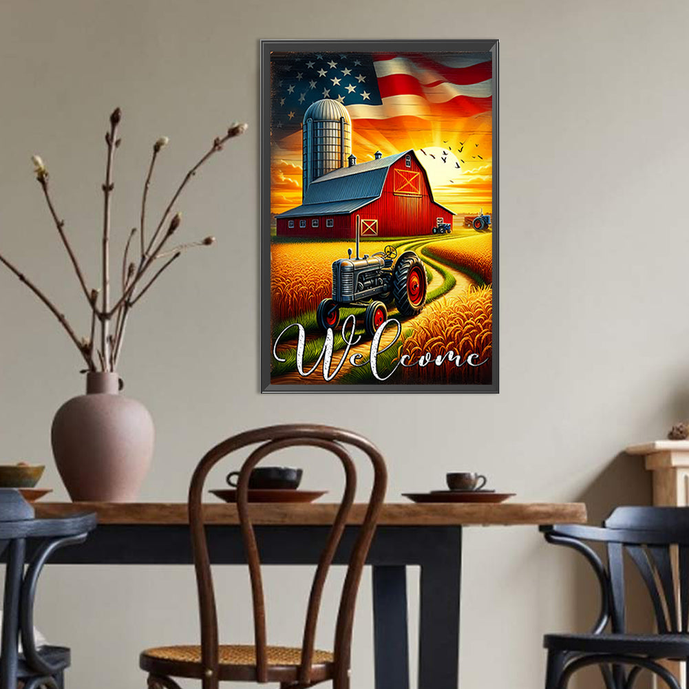 Welcome To The Farm - Full Round Drill Diamond Painting 30*45CM