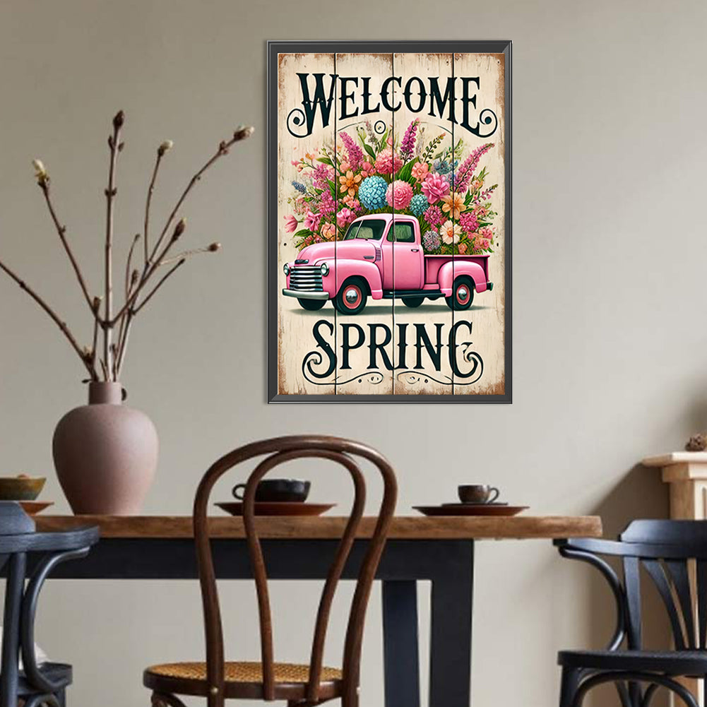 Welcome To Spring - Full Round Drill Diamond Painting 30*45CM