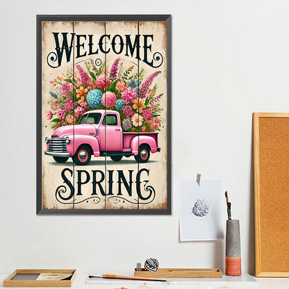 Welcome To Spring - Full Round Drill Diamond Painting 30*45CM