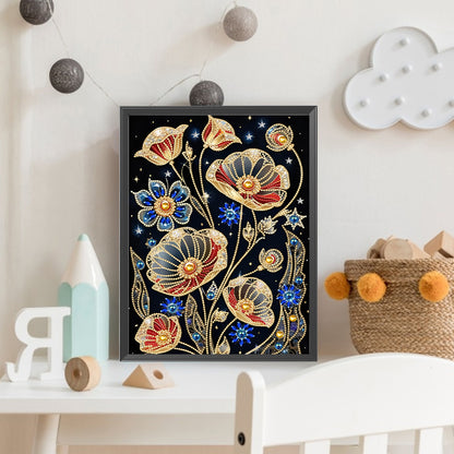 Dream Poppy - Special Shaped Drill Diamond Painting 30*40CM