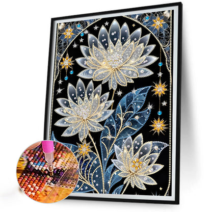 Dream Lotus - Special Shaped Drill Diamond Painting 30*40CM