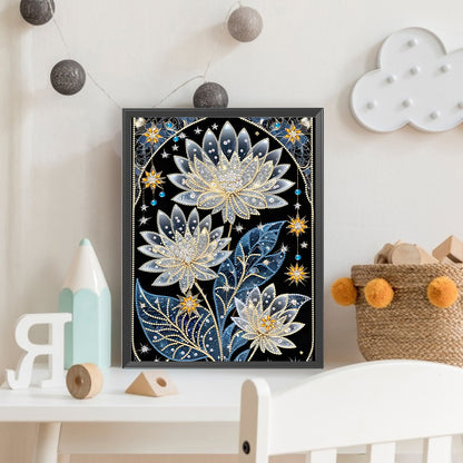 Dream Lotus - Special Shaped Drill Diamond Painting 30*40CM
