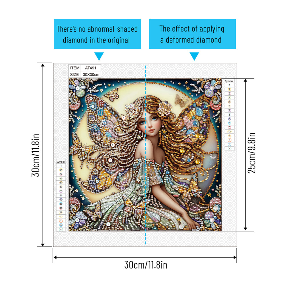 Elf Fairy - Special Shaped Drill Diamond Painting 30*30CM