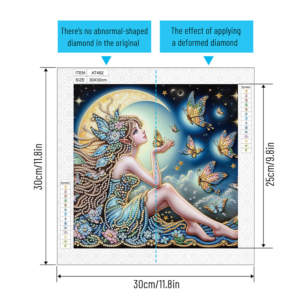 Elf Fairy - Special Shaped Drill Diamond Painting 30*30CM
