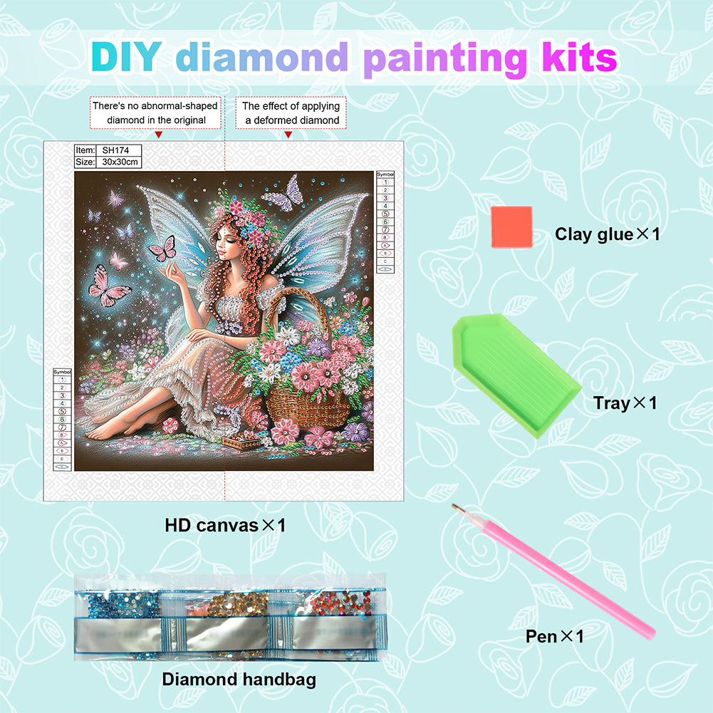 Elf Fairy - Special Shaped Drill Diamond Painting 30*30CM