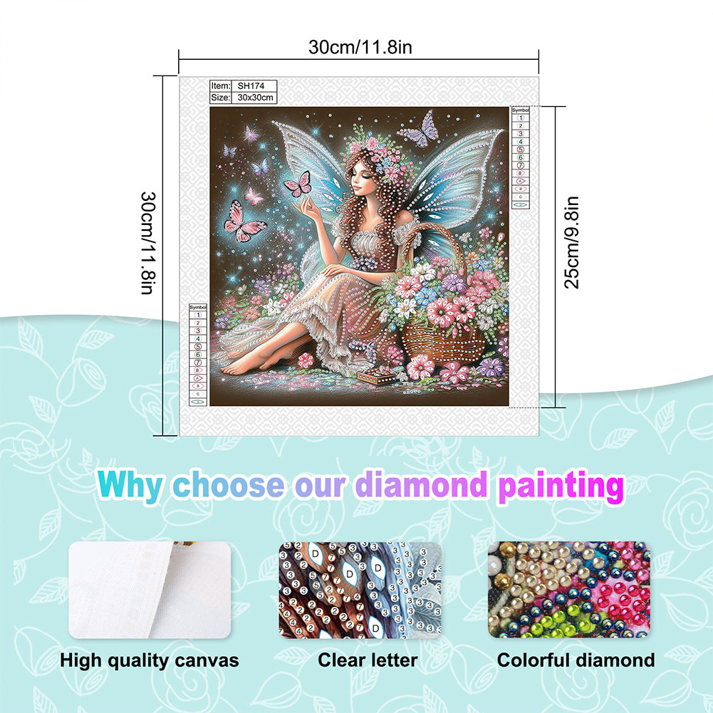 Elf Fairy - Special Shaped Drill Diamond Painting 30*30CM