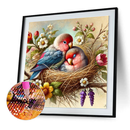 Parrot - Full Round Drill Diamond Painting 30*30CM