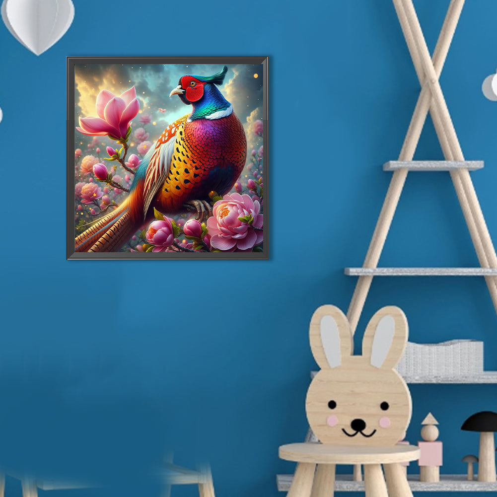Pheasant - Full Round Drill Diamond Painting 30*30CM