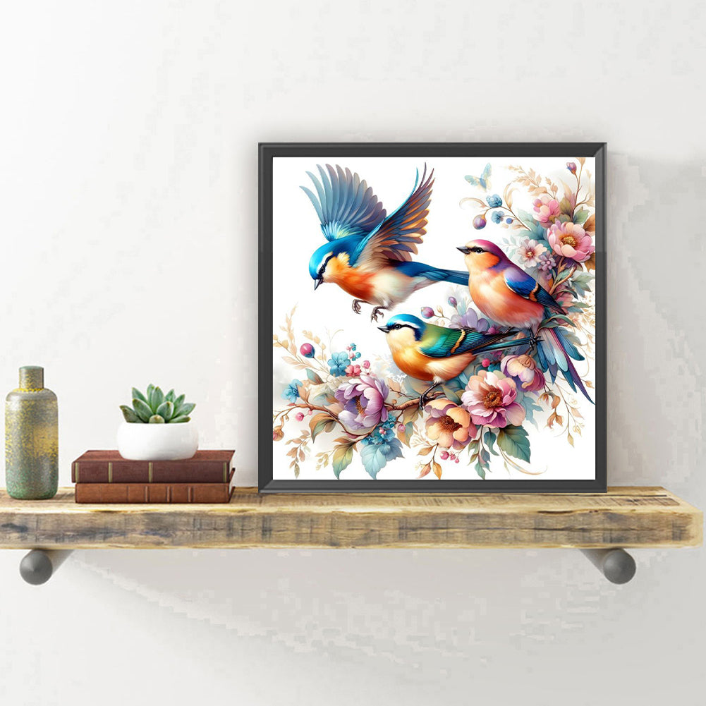 Bird - Full Round Drill Diamond Painting 30*30CM