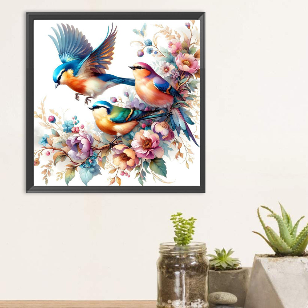 Bird - Full Round Drill Diamond Painting 30*30CM