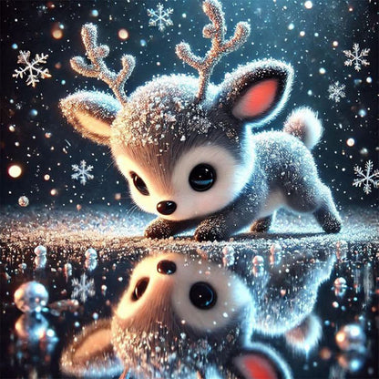 Little Elk - Full Round Drill Diamond Painting 30*30CM