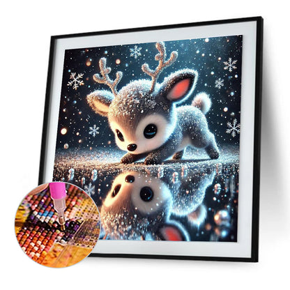 Little Elk - Full Round Drill Diamond Painting 30*30CM