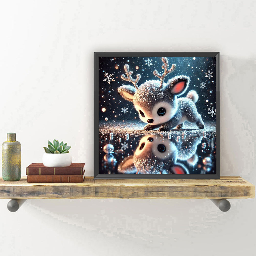 Little Elk - Full Round Drill Diamond Painting 30*30CM