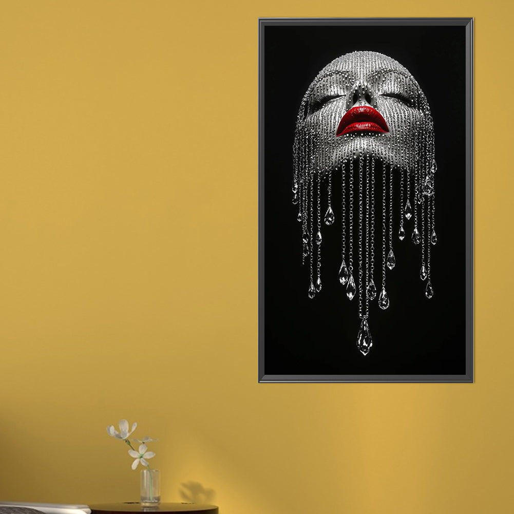 Water Drop Woman - Full AB Round Drill Diamond Painting 40*70CM