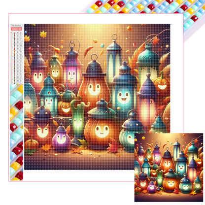 Jack-O'-Lantern - Full Square Drill Diamond Painting 30*30CM