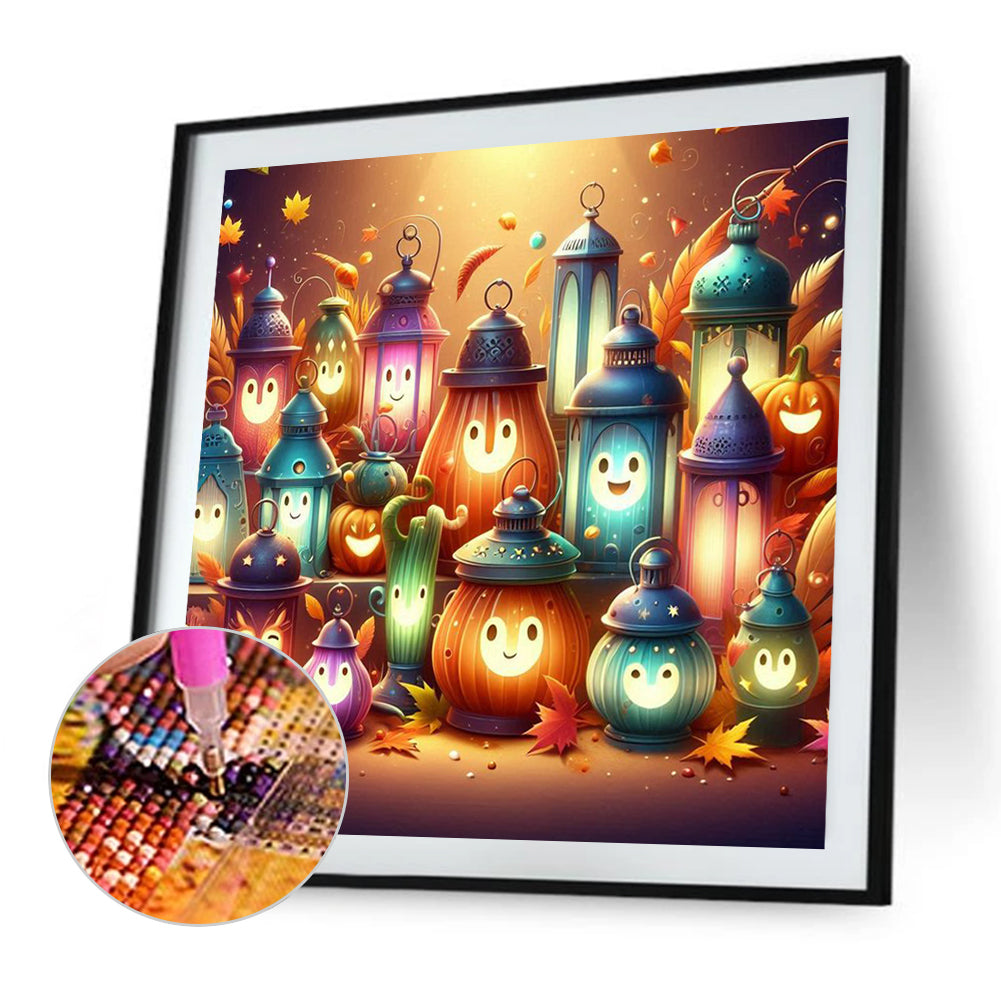 Jack-O'-Lantern - Full Square Drill Diamond Painting 30*30CM