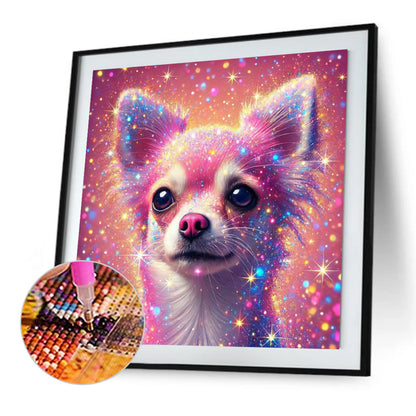 Shining Diamond Chihuahua - Full Square Drill Diamond Painting 40*40CM