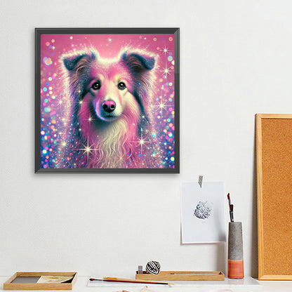 Shining Diamond Shetland Sheepdog - Full Square Drill Diamond Painting 40*40CM