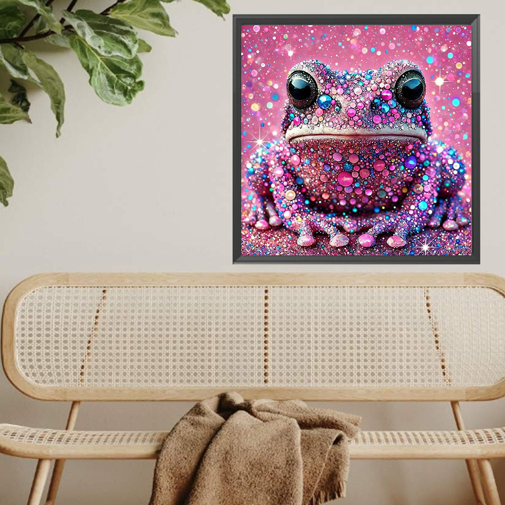 Shining Diamond Frog - Full Square Drill Diamond Painting 40*40CM