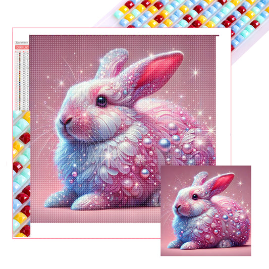 Shining Diamond Rabbit - Full Square Drill Diamond Painting 40*40CM