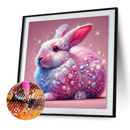 Shining Diamond Rabbit - Full Square Drill Diamond Painting 40*40CM