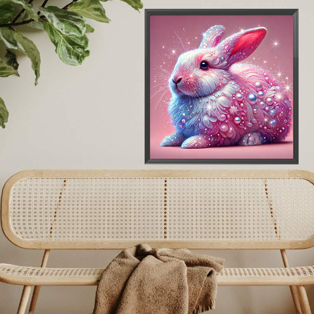Shining Diamond Rabbit - Full Square Drill Diamond Painting 40*40CM