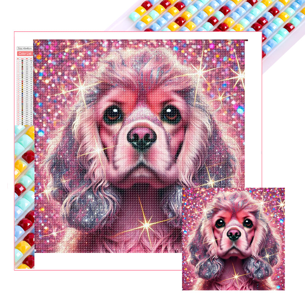 Shining Diamond Dog - Full Square Drill Diamond Painting 40*40CM