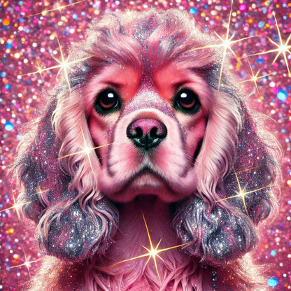 Shining Diamond Dog - Full Square Drill Diamond Painting 40*40CM