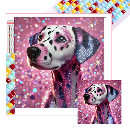 Shining Diamond Spotted Dog - Full Square Drill Diamond Painting 40*40CM