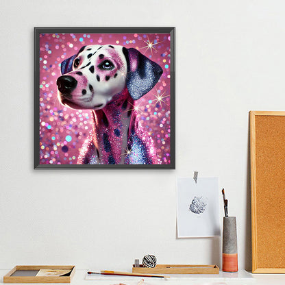 Shining Diamond Spotted Dog - Full Square Drill Diamond Painting 40*40CM