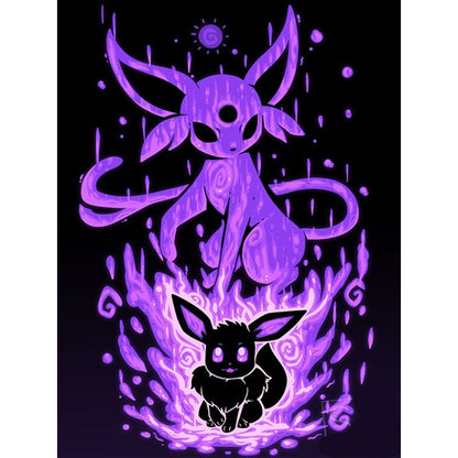 Pikachu Silhouette - Full Round Drill Diamond Painting 30*40CM