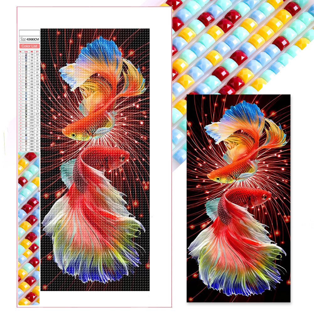 Goldfish - Full AB Square Drill Diamond Painting 40*80CM