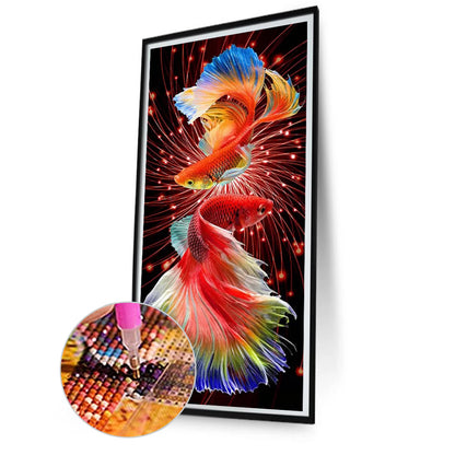 Goldfish - Full AB Square Drill Diamond Painting 40*80CM