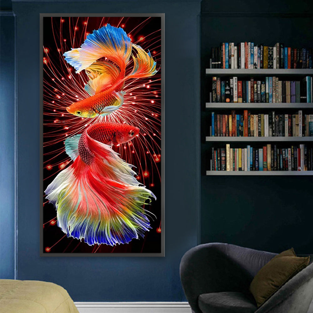 Goldfish - Full AB Square Drill Diamond Painting 40*80CM