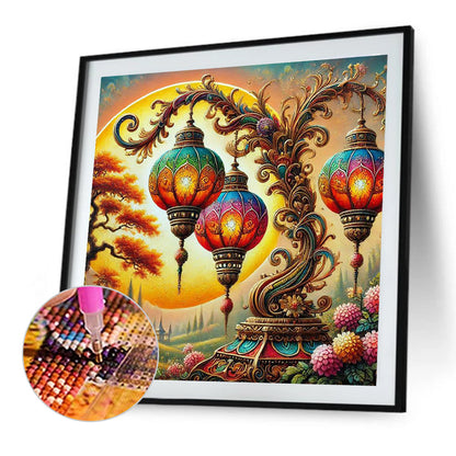 Atmosphere Lantern - Full Round Drill Diamond Painting 40*40CM