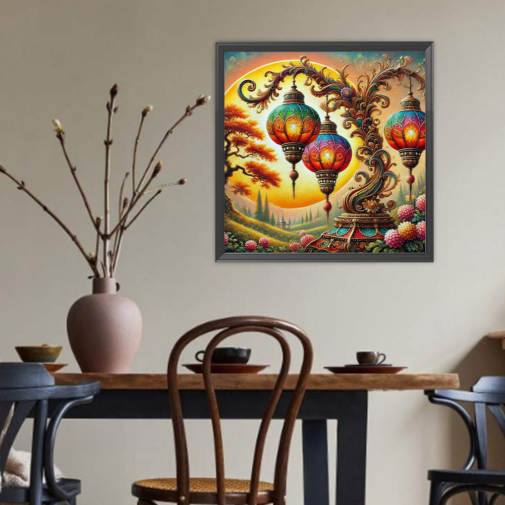 Atmosphere Lantern - Full Round Drill Diamond Painting 40*40CM