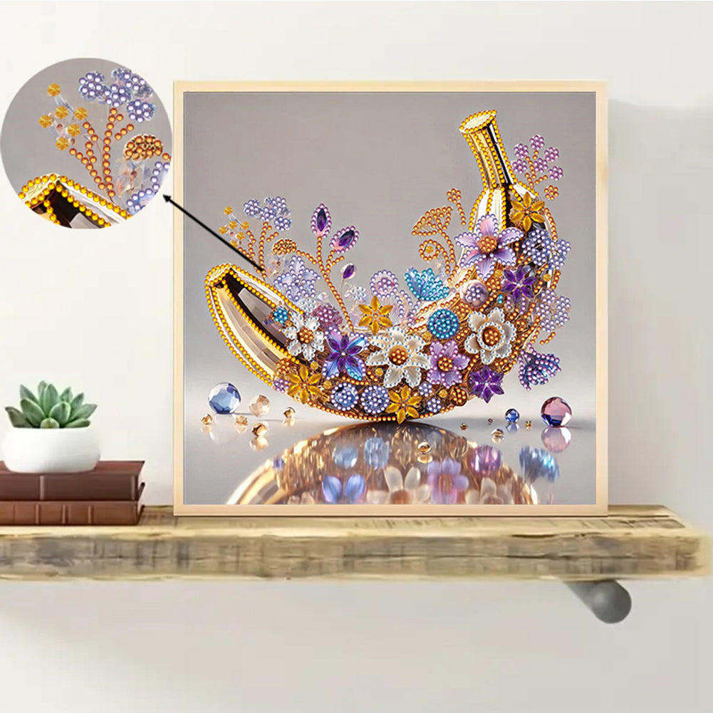 Fruit Banana - Special Shaped Drill Diamond Painting 30*30CM
