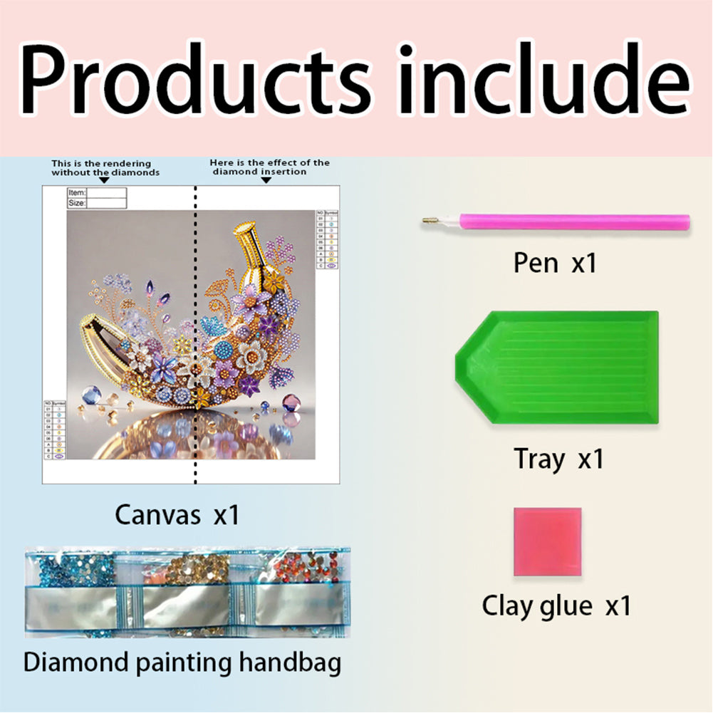 Fruit Banana - Special Shaped Drill Diamond Painting 30*30CM