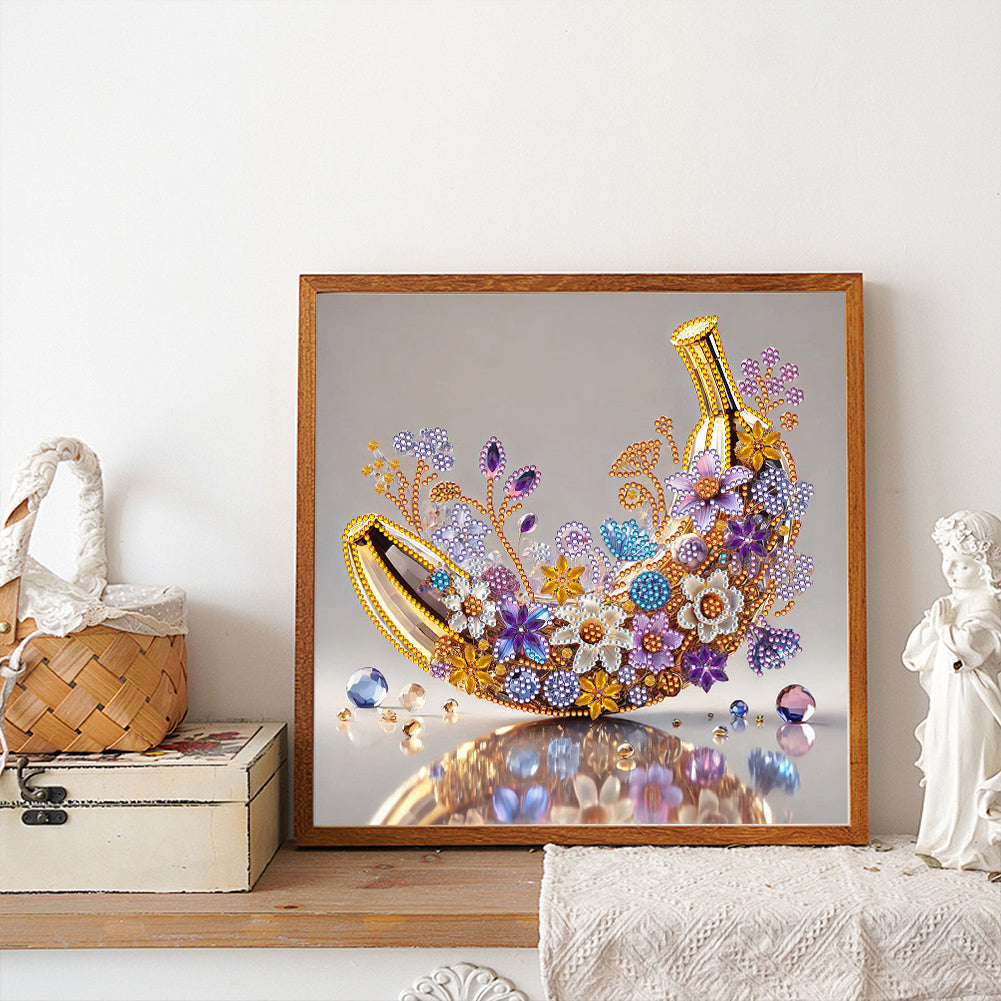 Fruit Banana - Special Shaped Drill Diamond Painting 30*30CM