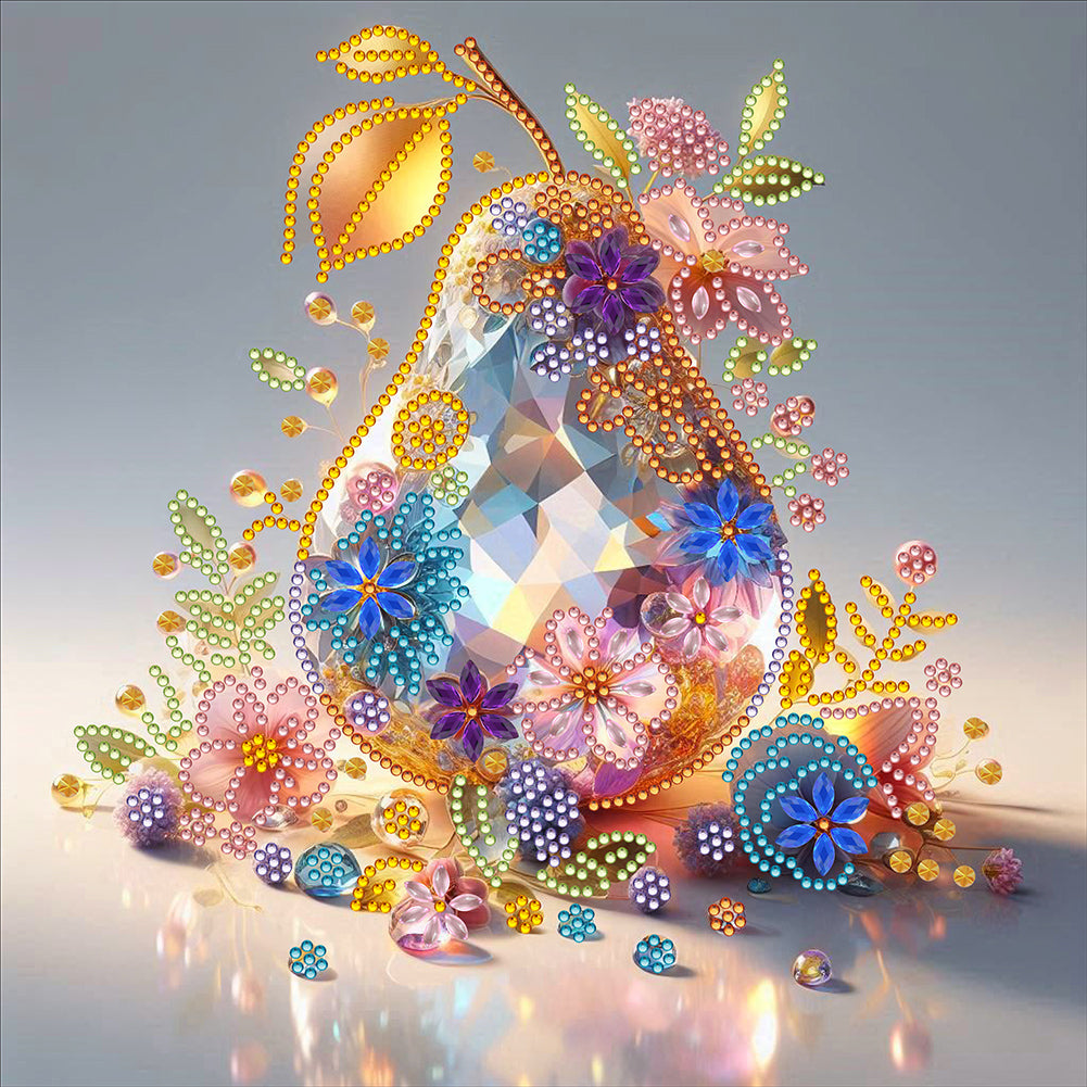 Fruit Pear - Special Shaped Drill Diamond Painting 30*30CM